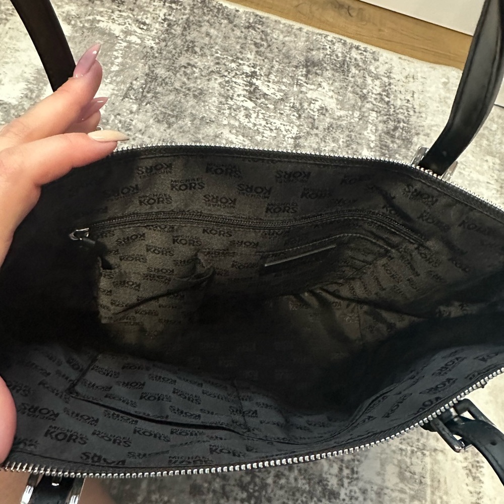 Michael Kors Black Monogram Tote - Picture 2 of 8